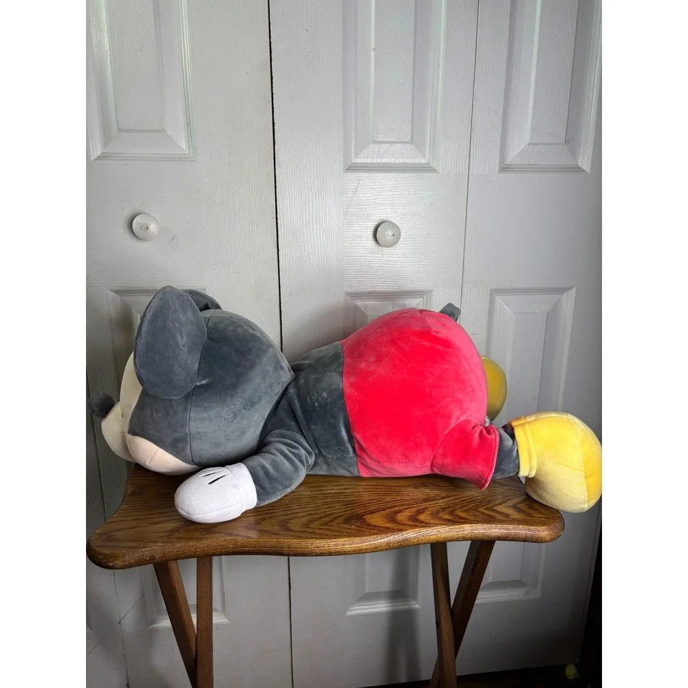 Disney‎ Mickey Mouse Gray Plush Pillow Pal Sleeping Stuffed Animal Toy